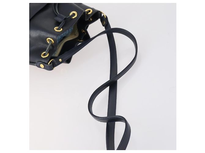Chloé Borsa Chloe HUNTING WORLD in pelle 2 pezzi blu navy marrone Auth gh1181 - vista 15