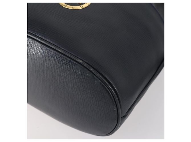 Chloé Borsa Chloe HUNTING WORLD in pelle 2 pezzi blu navy marrone Auth gh1181 - vista 18