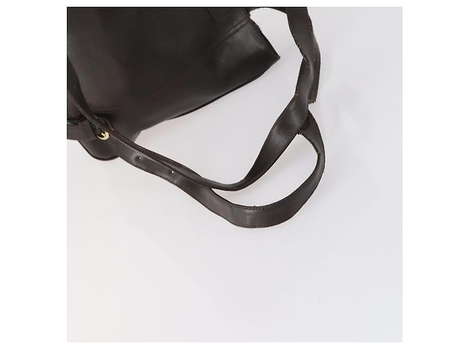 Chloé Borsa Chloe HUNTING WORLD in pelle 2 pezzi blu navy marrone Auth gh1181 - vista 7