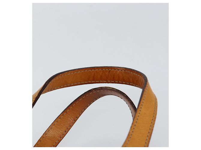 Céline Borsa a mano in tela Macadam CELINE in pelle PVC marrone oro Auth ep11630 D'oro - vista 8