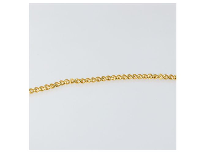 Bolsa de Ombro em Couro Gancini Chain Salvatore Ferragamo Preto Dourado Auth BA7978 - vista 8