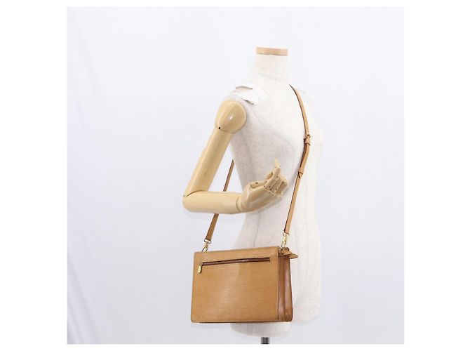 LOUIS VUITTON Borsa a Spalla Epi Angian Beige M52116 LV Auth 153996 - vista 25