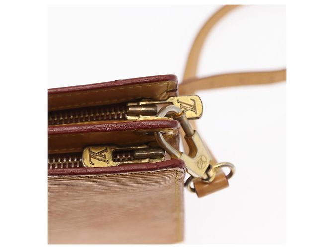 LOUIS VUITTON Borsa a Spalla Epi Angian Beige M52116 LV Auth 153996 - vista 9