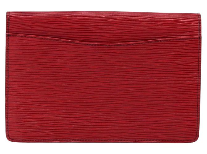 LOUIS VUITTON Clutch Montaigne 23 Epi Rosso M52667 LV Auth bs30896 - vista 2