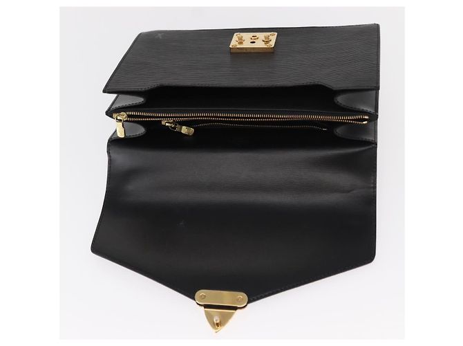 LOUIS VUITTON Borsa a Mano Epi Concorde Nera M52132 LV Auth ka091 Nero - vista 9