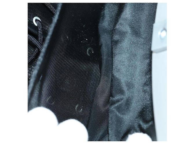 Borsa a vita CHANEL Borsa a spalla in cotone 2 in 1 Nera CC Auth bs30575 Nero - vista 10