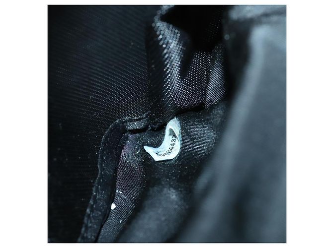Borsa a vita CHANEL Borsa a spalla in cotone 2 in 1 Nera CC Auth bs30575 Nero - vista 11