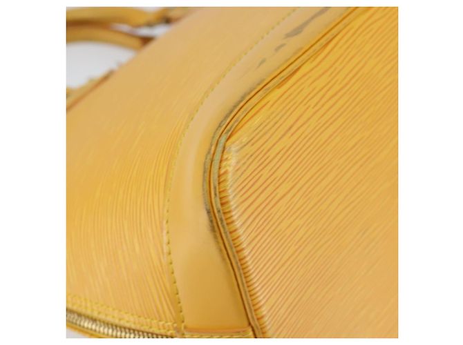 LOUIS VUITTON Borsa a Mano Epi Alma Gialla M52149 LV Auth 153501 Giallo - vista 15