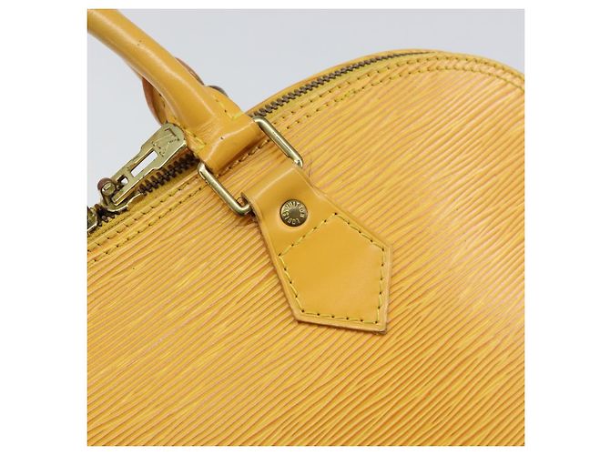 LOUIS VUITTON Borsa a Mano Epi Alma Gialla M52149 LV Auth 153501 Giallo - vista 17