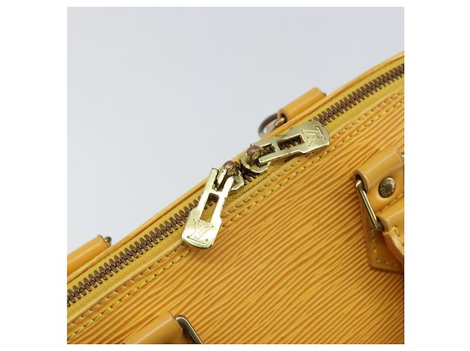 LOUIS VUITTON Borsa a Mano Epi Alma Gialla M52149 LV Auth 153501 Giallo - vista 18