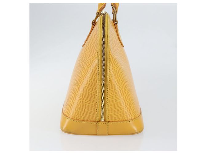 LOUIS VUITTON Borsa a Mano Epi Alma Gialla M52149 LV Auth 153501 Giallo - vista 4