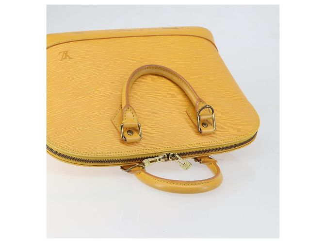 LOUIS VUITTON Borsa a Mano Epi Alma Gialla M52149 LV Auth 153501 Giallo - vista 6