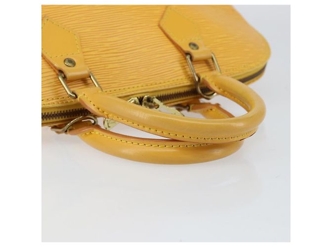 LOUIS VUITTON Borsa a Mano Epi Alma Gialla M52149 LV Auth 153501 Giallo - vista 7