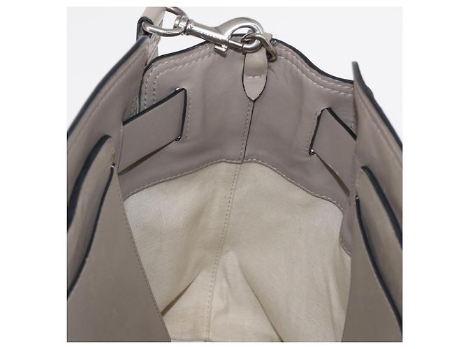 BURBERRY Mittelgroße Gürteltasche aus Canvas 2-in-1 Beige Silber Auth 149727 - vista 22