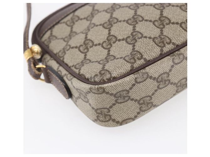 Gucci Borsa a Spalla GG Supreme in PVC Pelle Beige Oro 007 14 6428 Auth SW1761 - vista 14