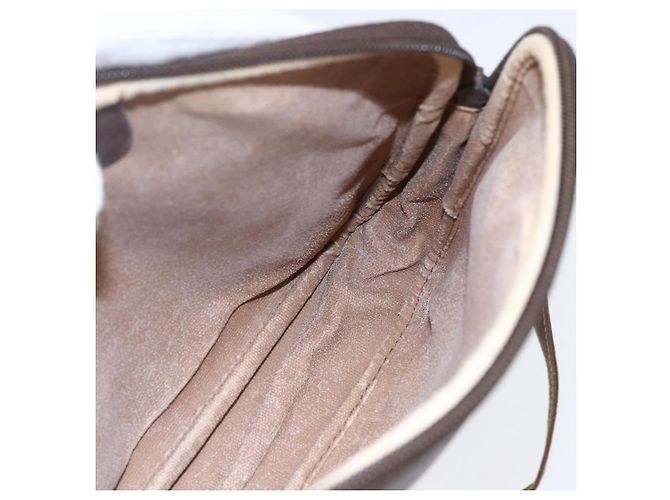 Gucci Borsa a Spalla GG Supreme in PVC Pelle Beige Oro 007 14 6428 Auth SW1761 - vista 19