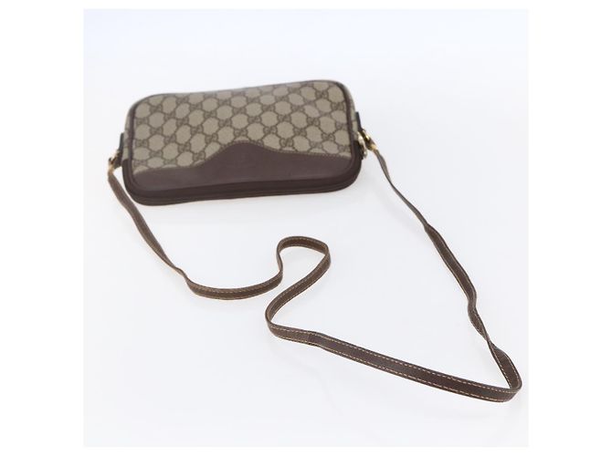 Gucci Borsa a Spalla GG Supreme in PVC Pelle Beige Oro 007 14 6428 Auth SW1761 - vista 7