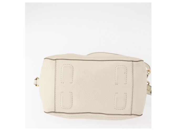Borsa a mano Vala in pelle 2 in 1 bianca e oro Auth BA7669 di Salvatore Ferragamo Bianco D'oro - vista 5