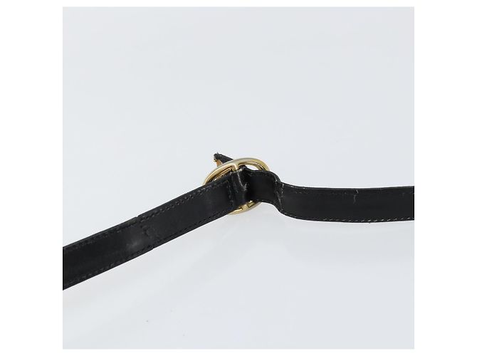 Borsa a spalla in pelle nera e oro della linea Sherry di GUCCI Auth SW1764 Nero D'oro - vista 14