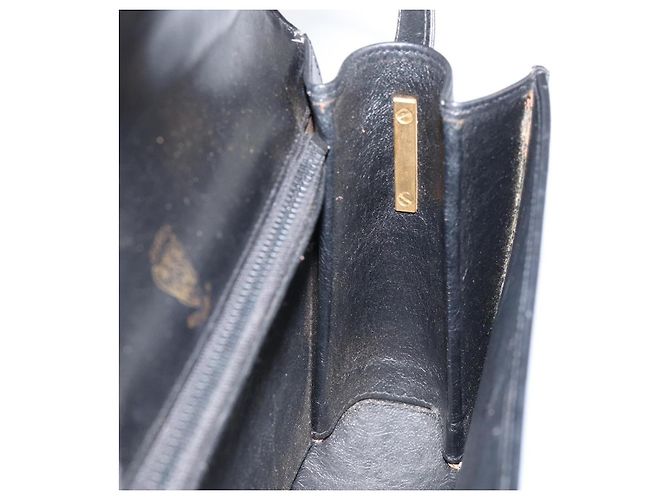 Borsa a spalla in pelle nera e oro della linea Sherry di GUCCI Auth SW1764 Nero D'oro - vista 20