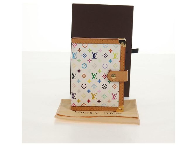 LOUIS VUITTON Multicolor Agenda PM Day Planner Cover White R21074 Auth gh1347V - view 12