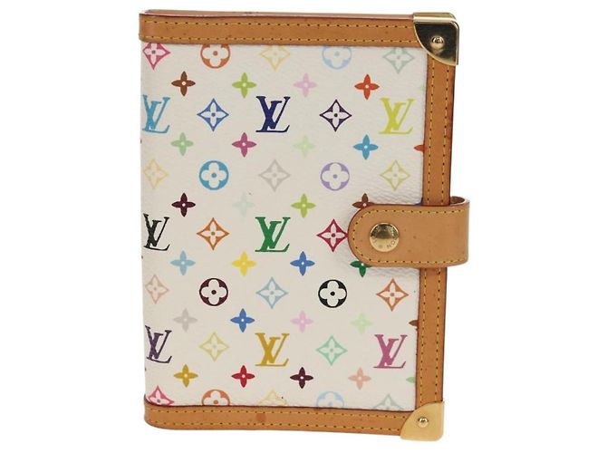 LOUIS VUITTON Multicolor Agenda PM Day Planner Cover White R21074 Auth gh1347V - view 13
