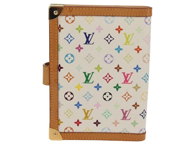 LOUIS VUITTON Multicolor Agenda PM Day Planner Cover White R21074 Auth gh1347V - view 2