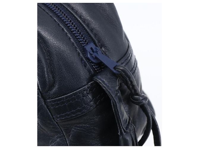 Borsa a Spalla Anagram LOEWE in Pelle Blu Navy Auth bs30840 - vista 10