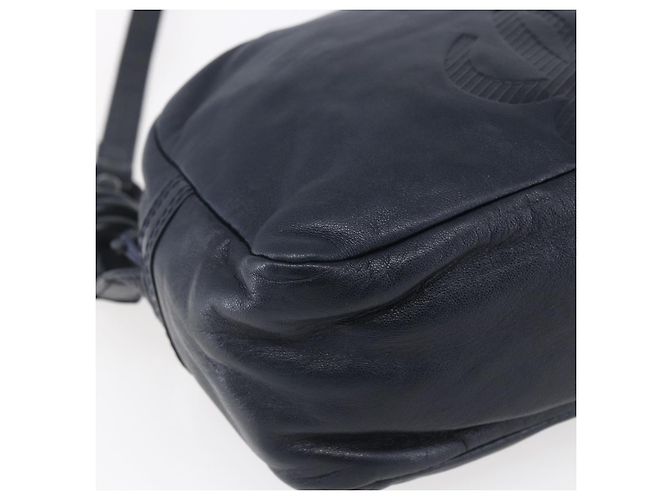 Borsa a Spalla Anagram LOEWE in Pelle Blu Navy Auth bs30840 - vista 14