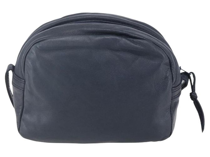 Borsa a Spalla Anagram LOEWE in Pelle Blu Navy Auth bs30840 - vista 2