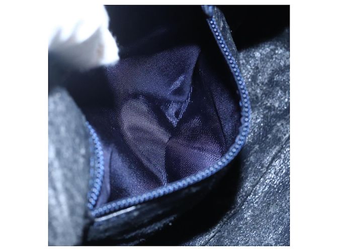 Borsa a Spalla Anagram LOEWE in Pelle Blu Navy Auth bs30840 - vista 20
