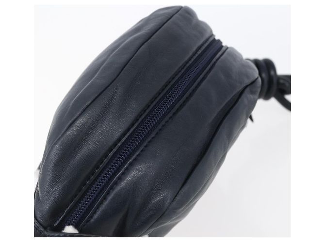 Borsa a Spalla Anagram LOEWE in Pelle Blu Navy Auth bs30840 - vista 6