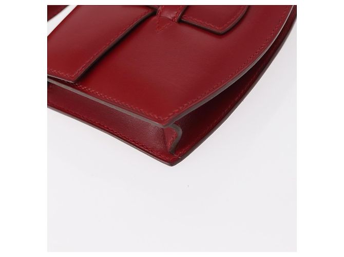 Hermès HERMES Marsupio in pelle rosso argento autentico bs30804 - vista 11