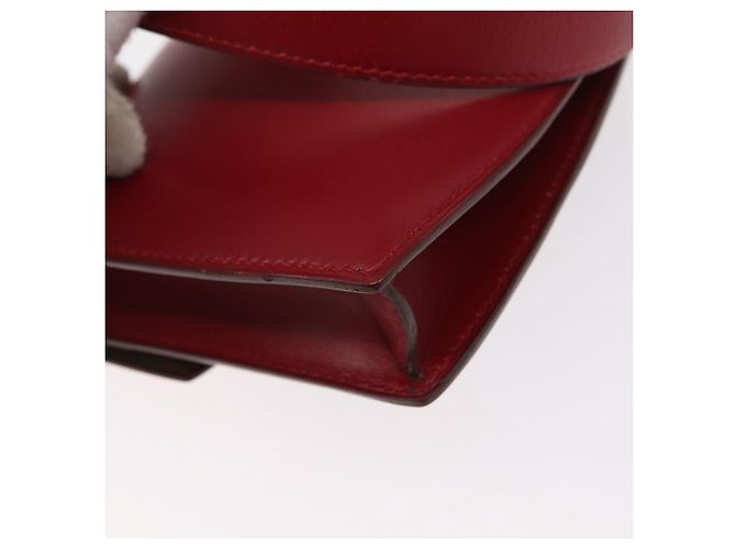 Hermès HERMES Marsupio in pelle rosso argento autentico bs30804 - vista 13