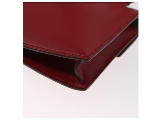 Hermès HERMES Marsupio in pelle rosso argento autentico bs30804 - vista 14