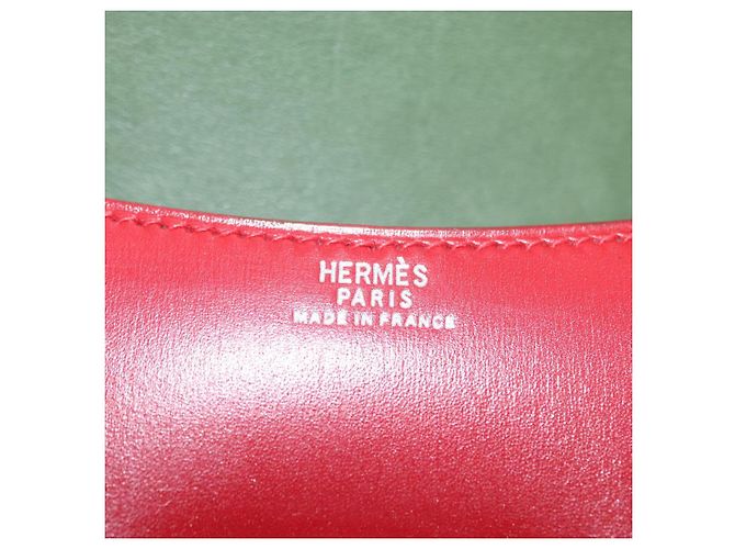 Hermès HERMES Marsupio in pelle rosso argento autentico bs30804 - vista 17