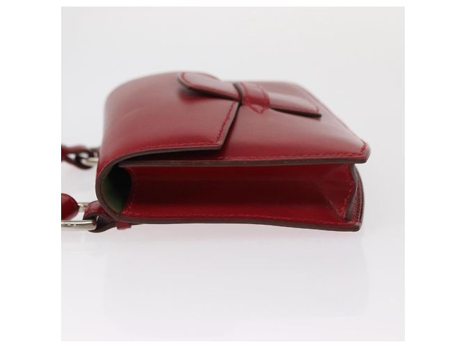 Hermès HERMES Marsupio in pelle rosso argento autentico bs30804 - vista 5