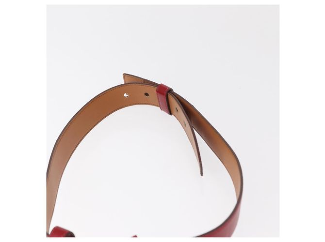 Hermès HERMES Marsupio in pelle rosso argento autentico bs30804 - vista 8