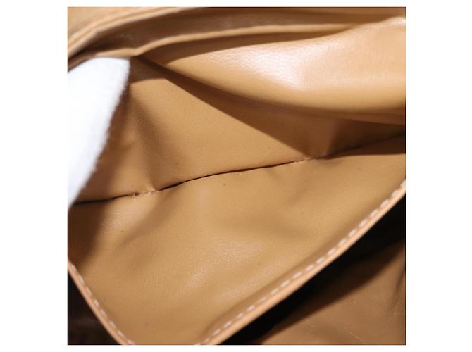 Céline Borsa a Spalla in Tela Macadam CELINE PVC Beige Oro Auth 152108 D'oro - vista 23