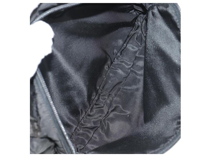 Borsa a Spalla PRADA in Nylon Nero Argento Autentica bs30726 - vista 11