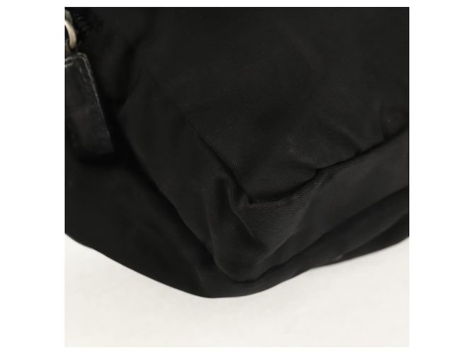 Borsa a Spalla PRADA in Nylon Nero Argento Autentica bs30726 - vista 16