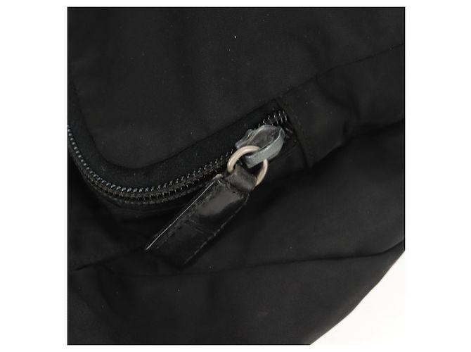 Borsa a Spalla PRADA in Nylon Nero Argento Autentica bs30726 - vista 24