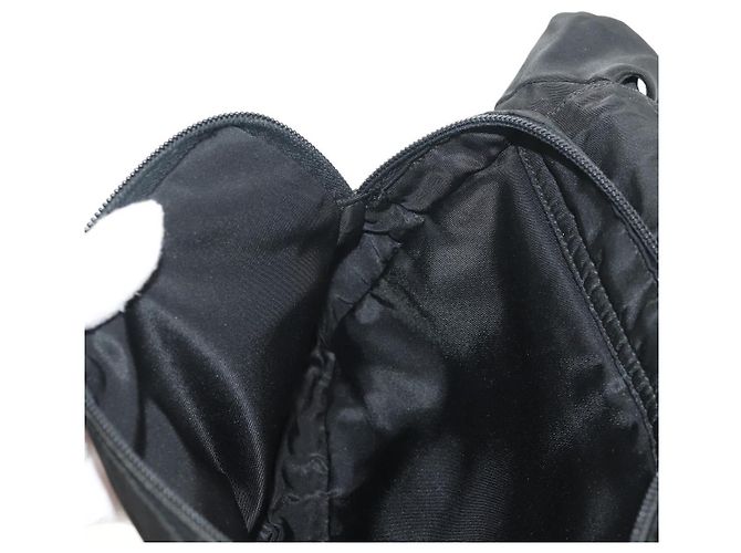 Borsa a Spalla PRADA in Nylon Nero Argento Autentica bs30726 - vista 26