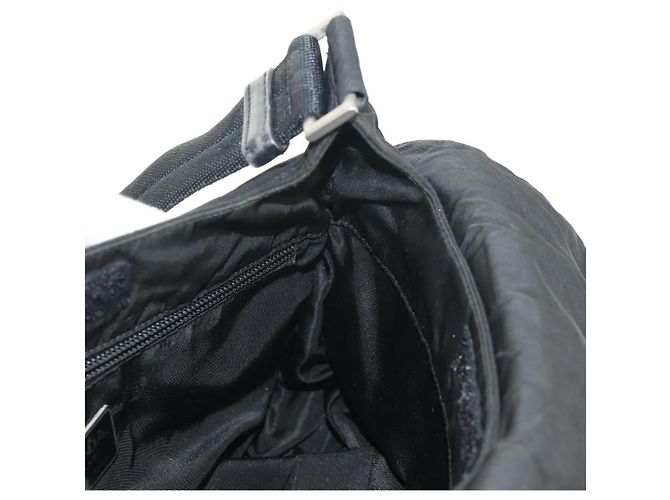 Borsa a Spalla PRADA in Nylon Nero Argento Autentica bs30726 - vista 29