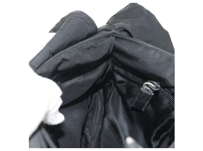 Borsa a Spalla PRADA in Nylon Nero Argento Autentica bs30726 - vista 30