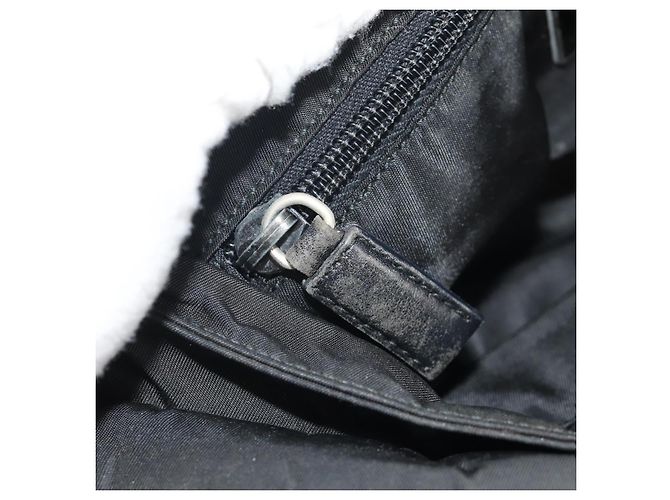 Borsa a Spalla PRADA in Nylon Nero Argento Autentica bs30726 - vista 31