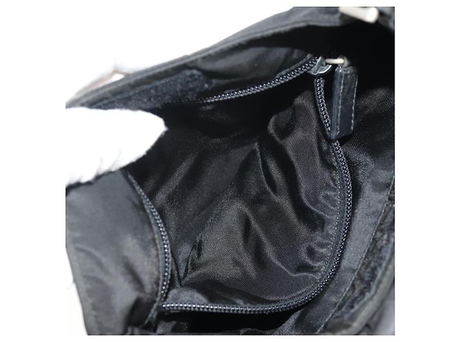 Borsa a Spalla PRADA in Nylon Nero Argento Autentica bs30726 - vista 32