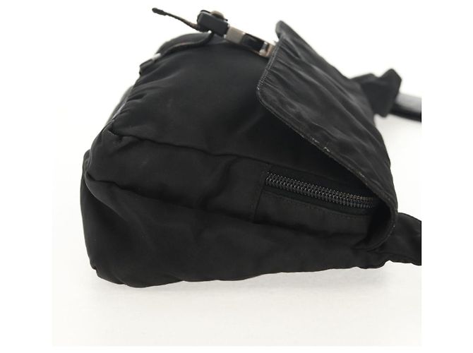 Borsa a Spalla PRADA in Nylon Nero Argento Autentica bs30726 - vista 5