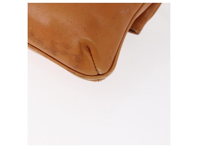 Céline Borsa a Spalla CELINE in Pelle Marrone Oro Auth 152085 D'oro - vista 16
