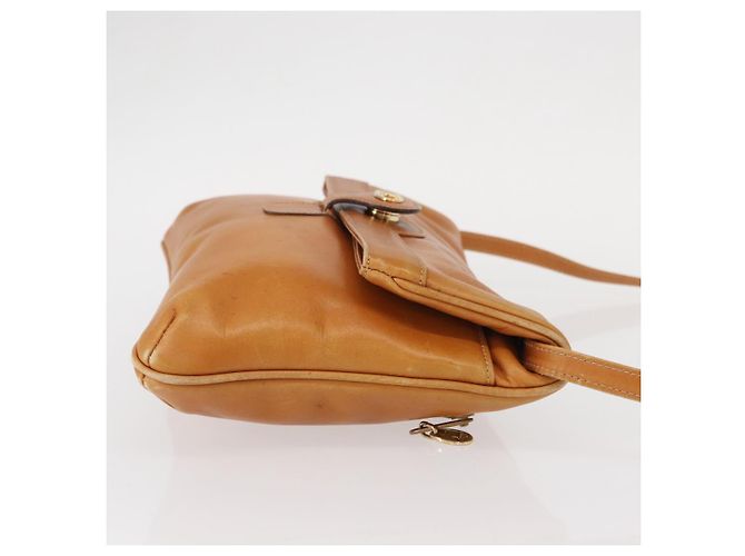 Céline Borsa a Spalla CELINE in Pelle Marrone Oro Auth 152085 D'oro - vista 3